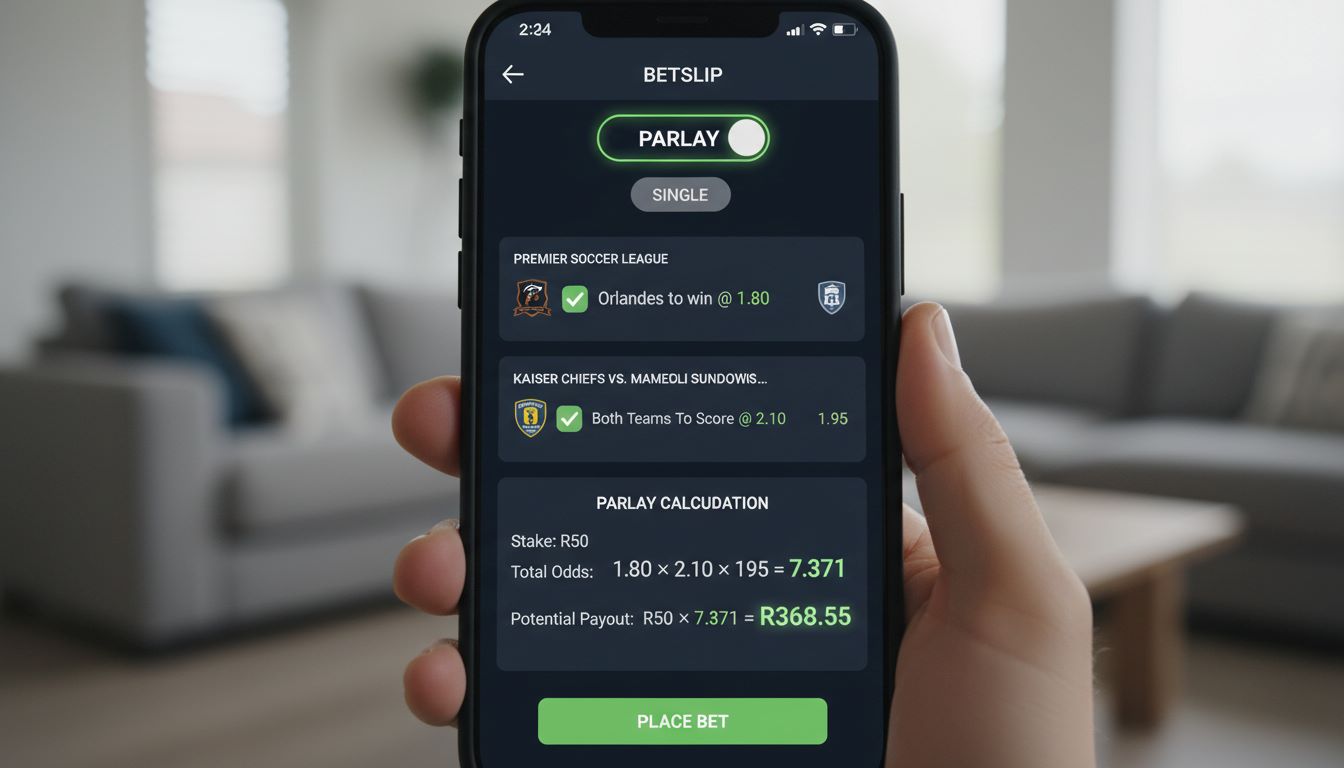 How to calculate potential returns on South African parlays
